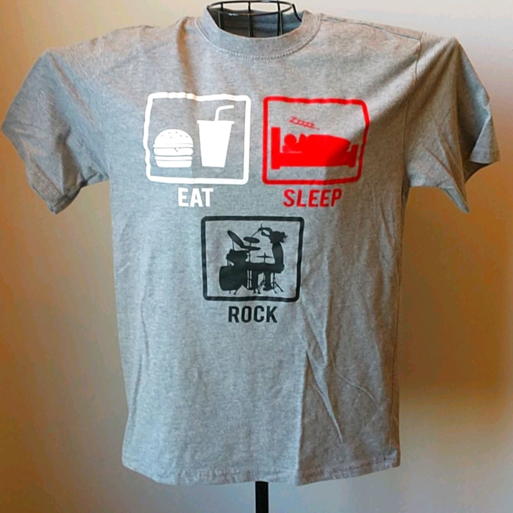 👑3/$15👑 Eat-Sleep-Rock Tee